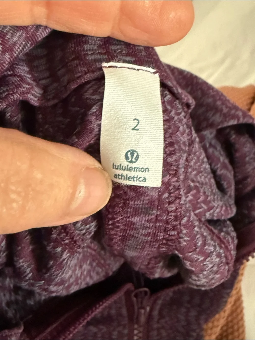 Lululemon Forme Jacket Cuffins Ziggy Wee September Plum Purple Size 2